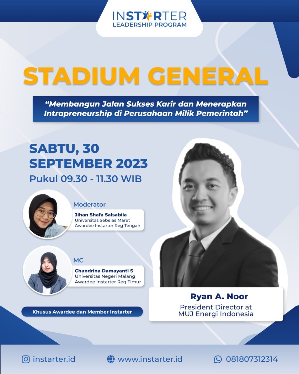 Stadium General September 2023: Membangun Karir dan Menerapkan Intrapreneurship di Perusahaan Milik Pemerintah