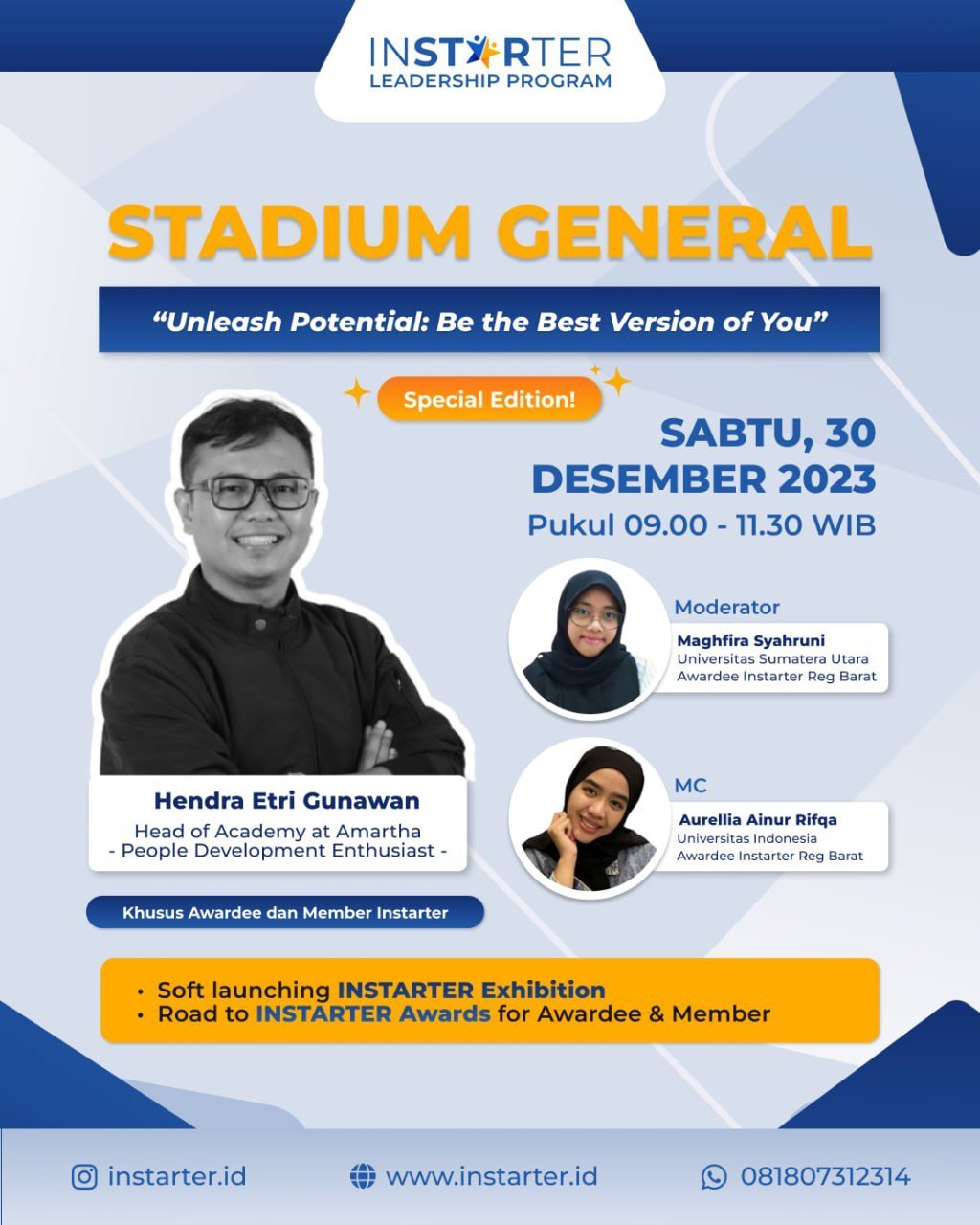 Stadium General Desember 2023: “Unleash Potentials: Be the Best Version of You”